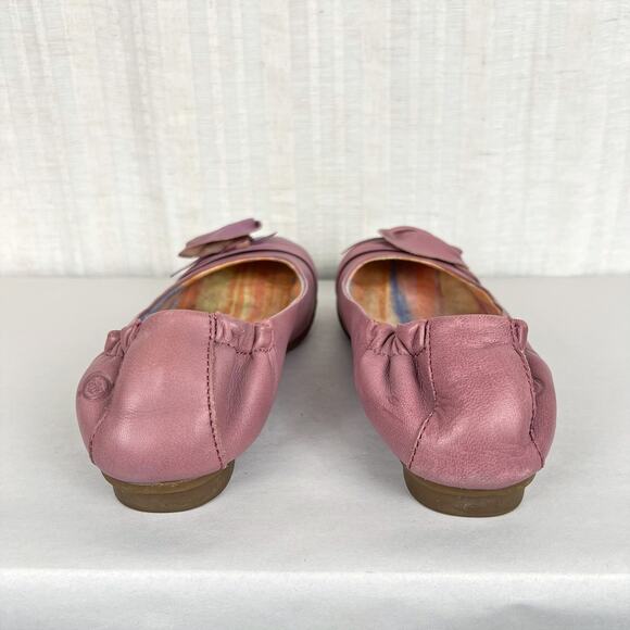 Born Lavender Pink Purple Leather Adorned Ballet Flats Size 6.5/37 - Picture 3 of 8